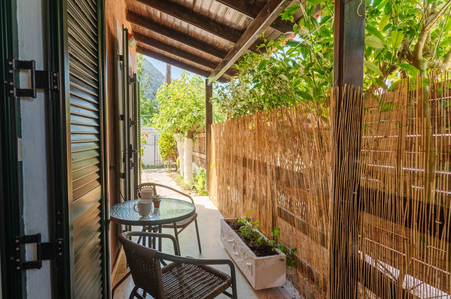 House Alexandros A - Veranda in front of the kitchen